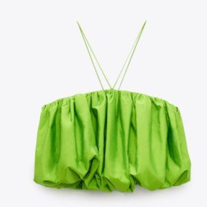NWT Voluminous Green Zara Top (Limited Edition)